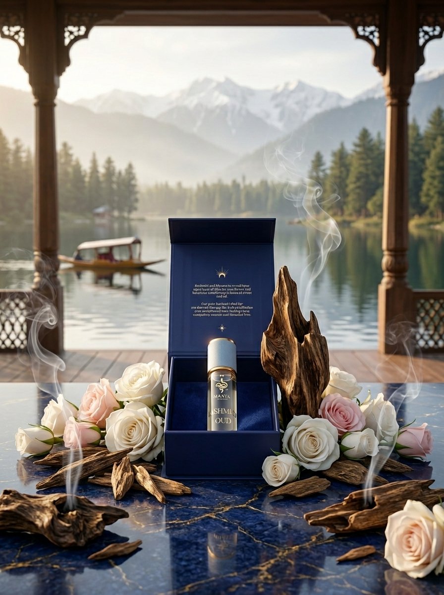 Kashmir Oud & Damask Rose Attar Oil / زيت عطر كشمير عود ووردة دمشق - Image 3